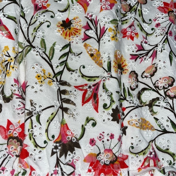 J. Jill Cheerful Vines Eyelet Embroidered Top - Picture 3 of 4